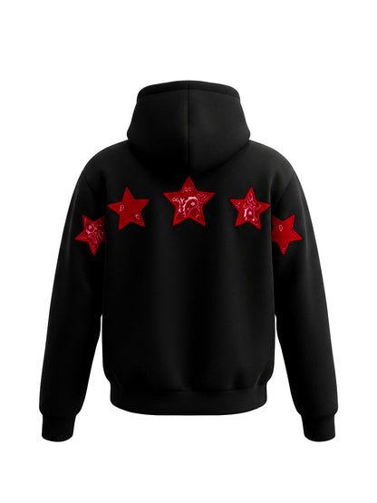 Felpa FIVE STARS Rosso Fuego Edition